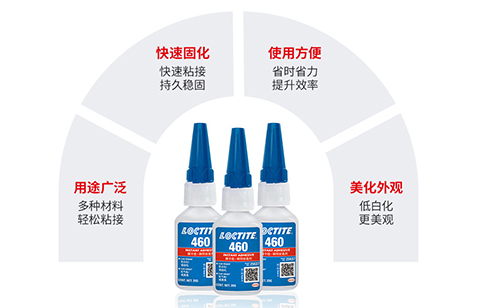 乐泰460低白化瞬干胶